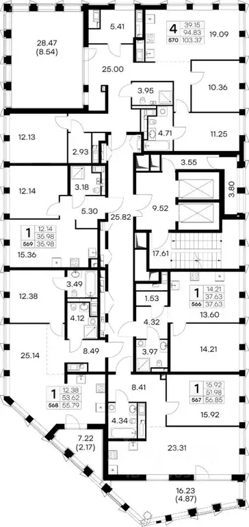 1-к кв. Санкт-Петербург ул. Челюскина, 10 (56.85 м) - Фото 2