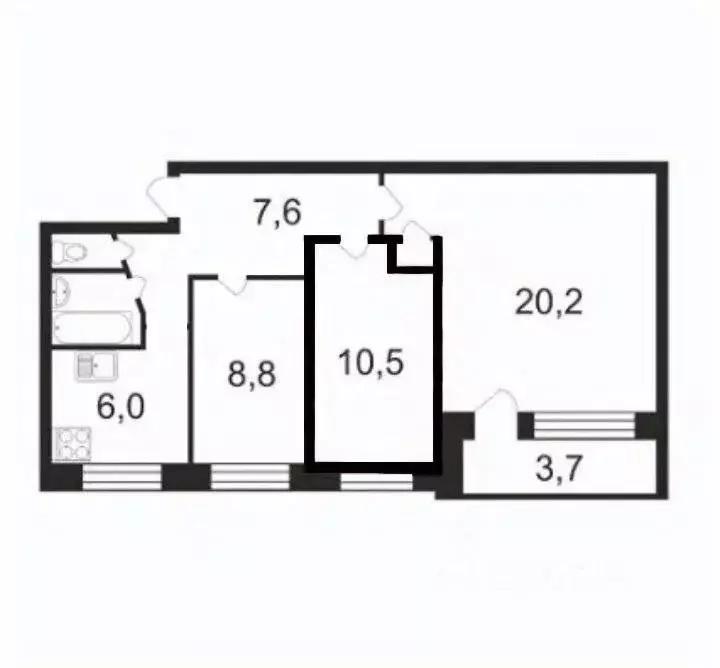 3-к кв. Санкт-Петербург ул. Добровольцев, 40К2 (57.0 м) - Фото 1