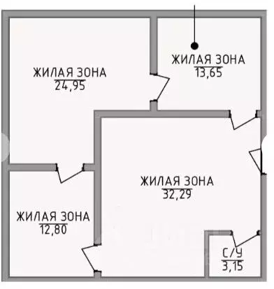 3-к кв. Крым, Алушта ул. Володарского, 8 (74.0 м) - Фото 1
