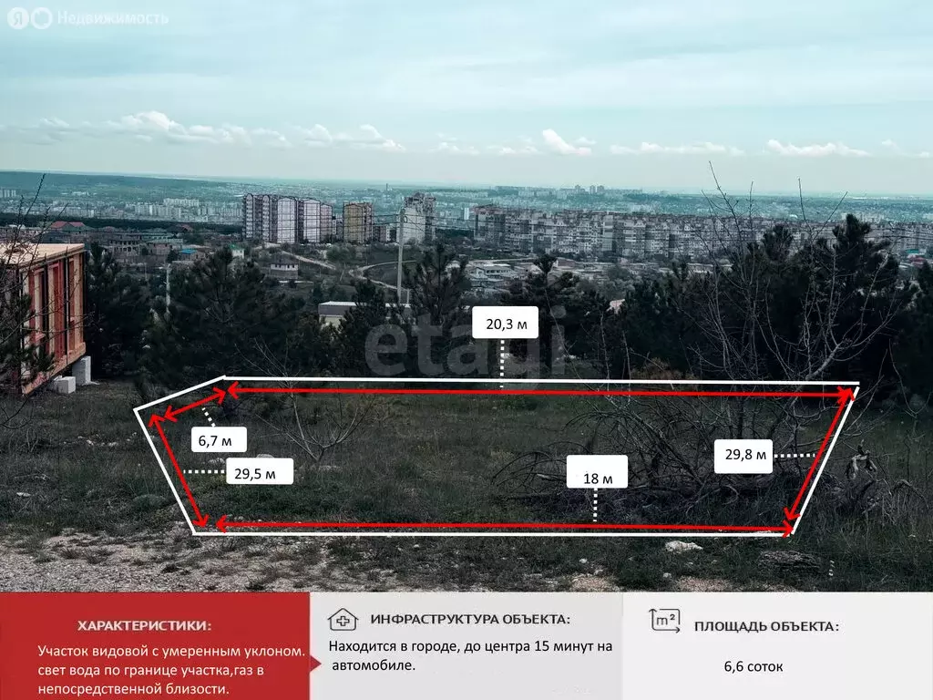 Участок в Симферополь, улица Бекира Чобан-заде (6.6 м) - Фото 2