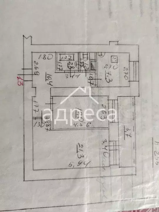 2-к. квартира, 60 м, 2/16 эт. - Фото 0