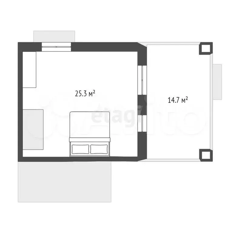 3-к. квартира, 77,8 м, 4/4 эт. - Фото 0