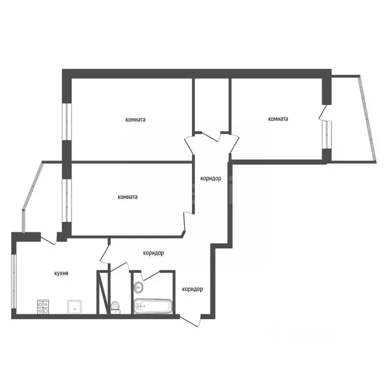 3-к кв. Воронежская область, Воронеж Ольховый пер., 2Б (92.7 м) - Фото 2