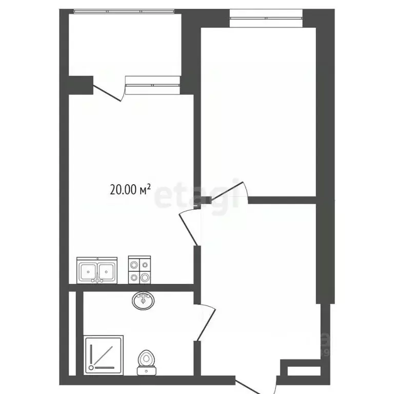 1-к кв. Крым, Ялта ул. Дражинского, 48 (47.2 м) - Фото 1