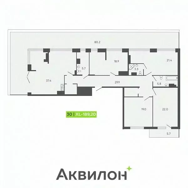 3-к кв. Санкт-Петербург Лодейнопольская ул., 7 (189.2 м) - Фото 0