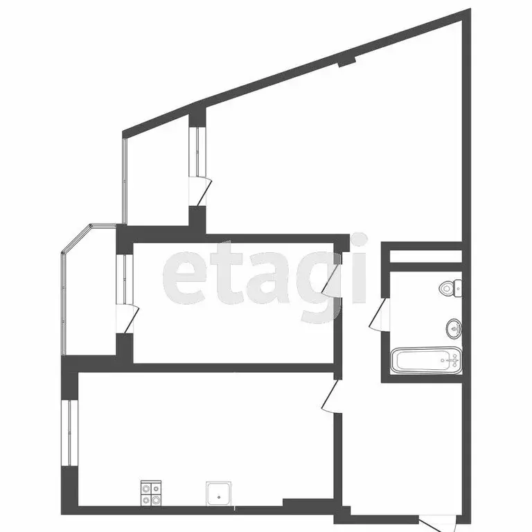 2-комнатная квартира: Тюмень, Харьковская улица, 59/4 (88.8 м) - Фото 1