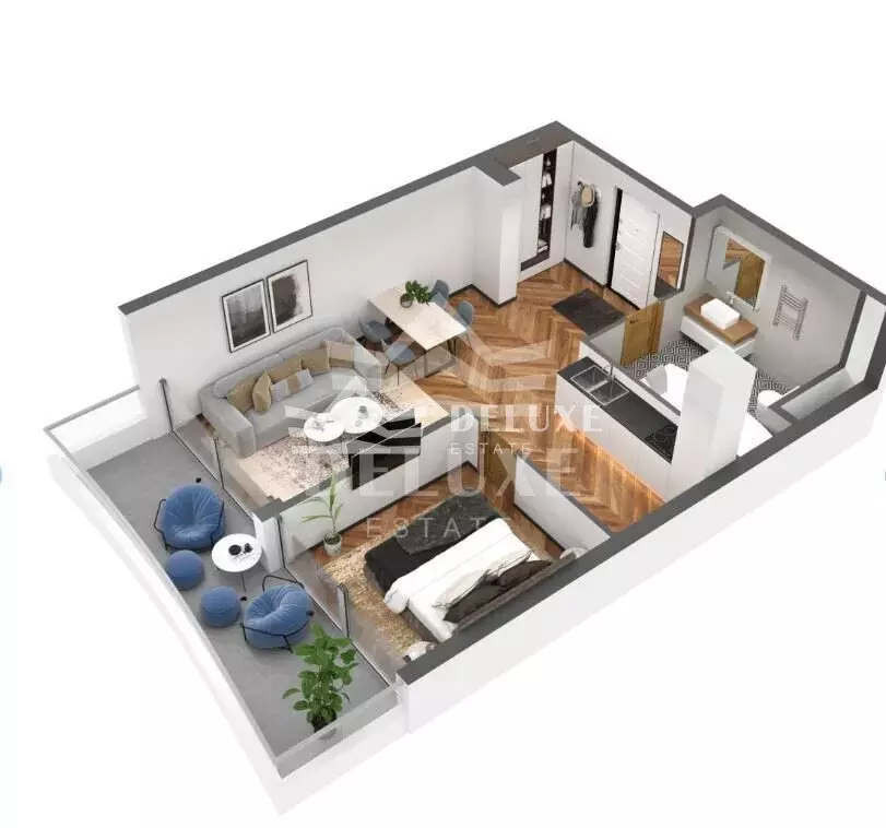 1-комнатная квартира: Ялта, улица Дражинского, 53 (56.9 м) - Фото 2