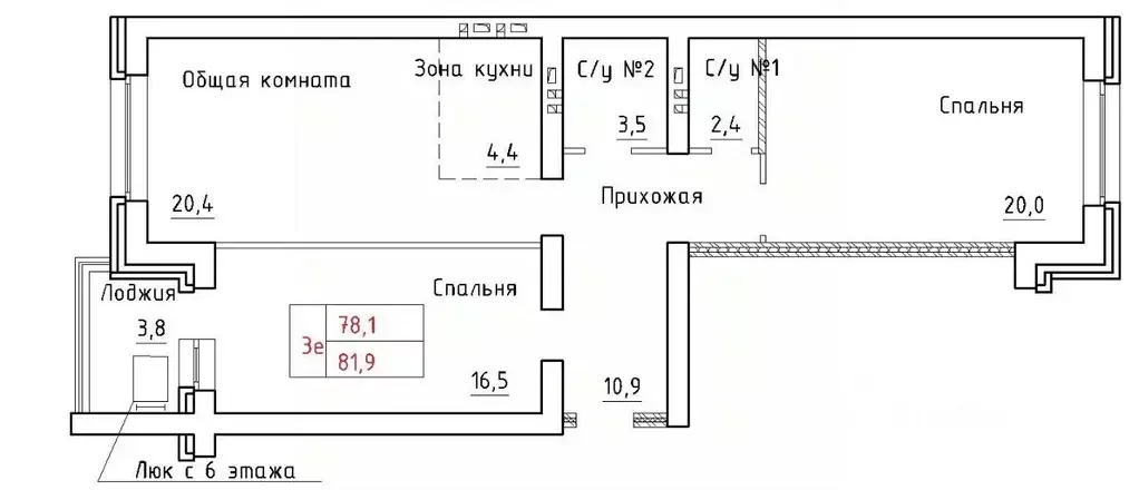 3-к кв. Новосибирская область, Новосибирский район, Мичуринский ... - Фото 0