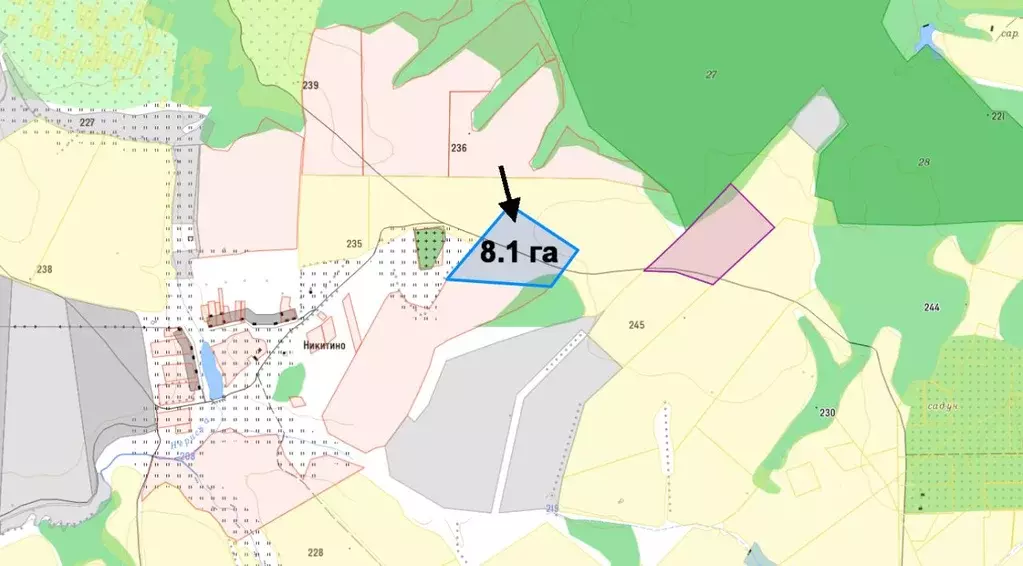 Участок в Тульская область, Заокский район, Демидовское с/пос, д. ... - Фото 1