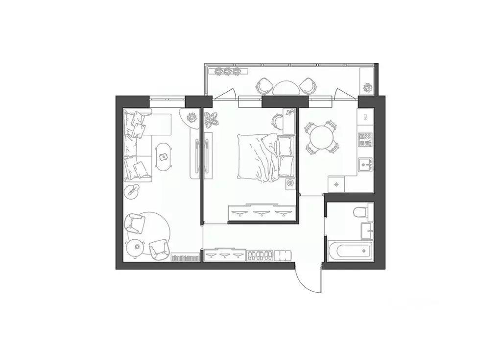 2-к кв. Волгоградская область, Волгоград Квартал жилой комплекс (52.11 ... - Фото 0