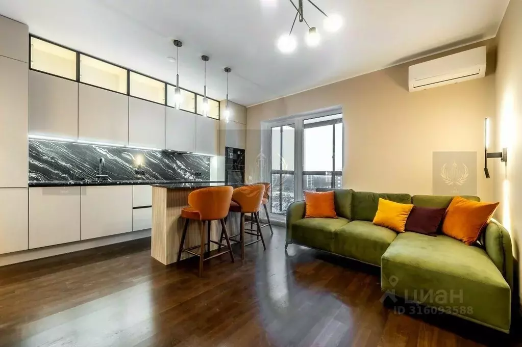 2-к кв. Ленинградская область, Всеволожск ул. Кленовая роща, 1к2 (54.9 ... - Фото 1