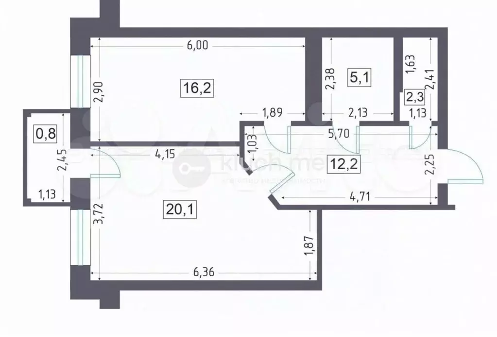 1-к кв. Татарстан, Казань ул. Волкова, 31 (56.0 м) - Фото 1