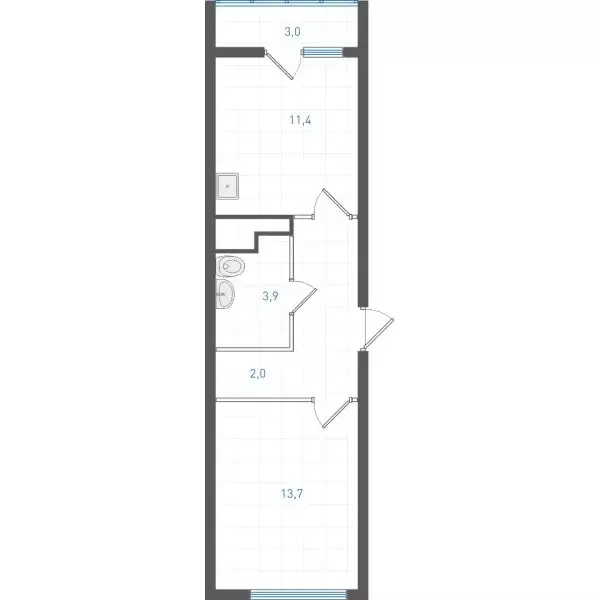 1-комнатная квартира: Екатеринбург, микрорайон Академический, 4-й ... - Фото 1