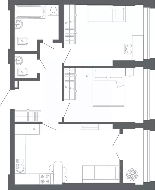 2-к кв. Свердловская область, Екатеринбург ул. Мира, 47/7 (64.0 м) - Фото 1