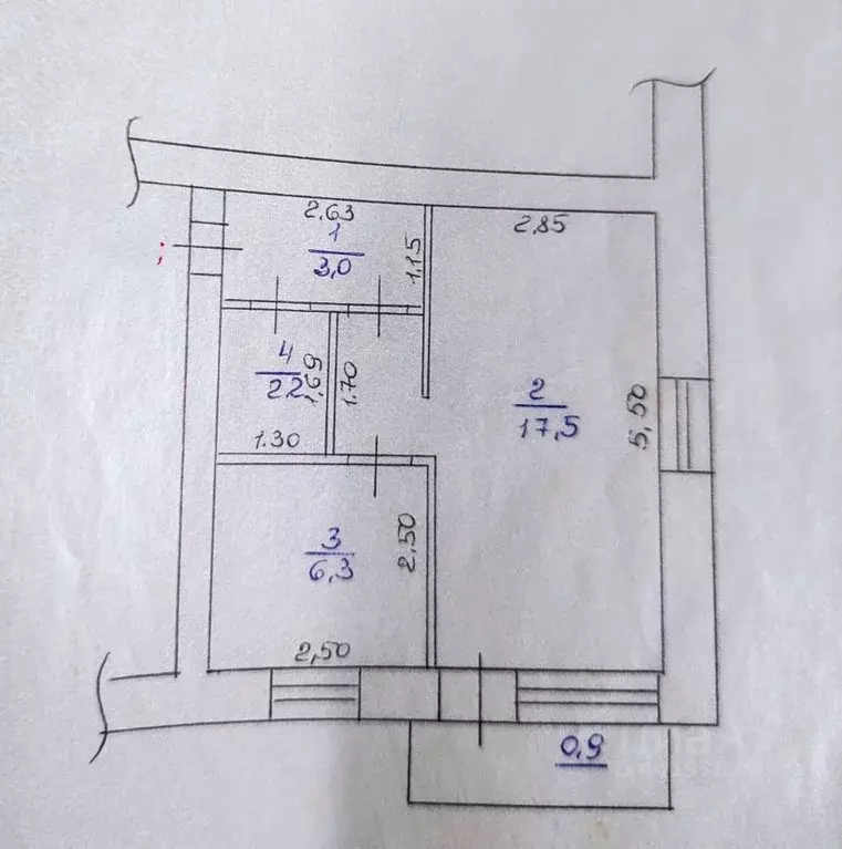 1-к кв. Самарская область, Волжский район, Смышляевка городское ... - Фото 2