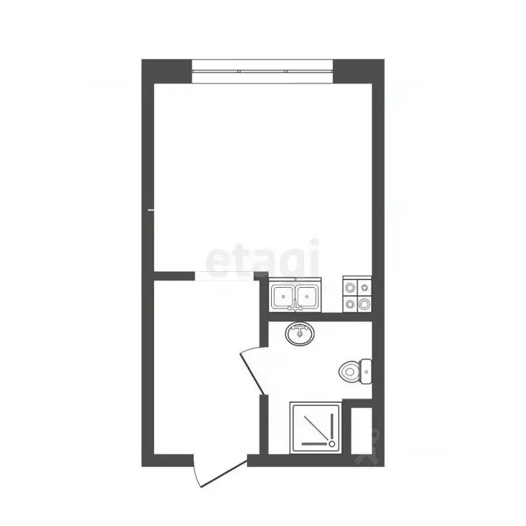 Студия Москва Автомобильный проезд, 4 (17.0 м) - Фото 2