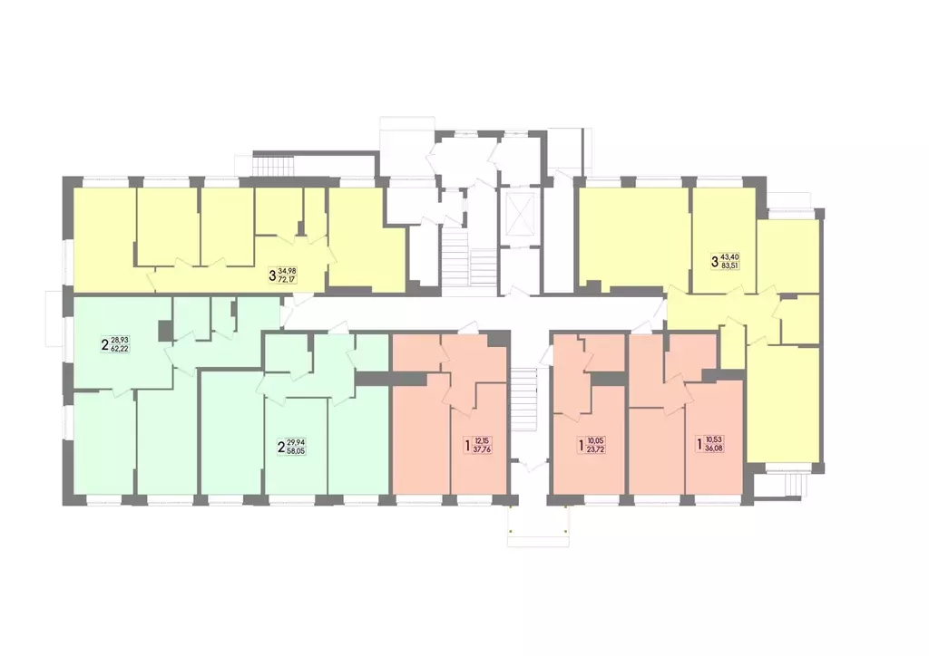 2-к кв. Тульская область, Тула ул. Летчика Мосолова, 3 (61.4 м) - Фото 1