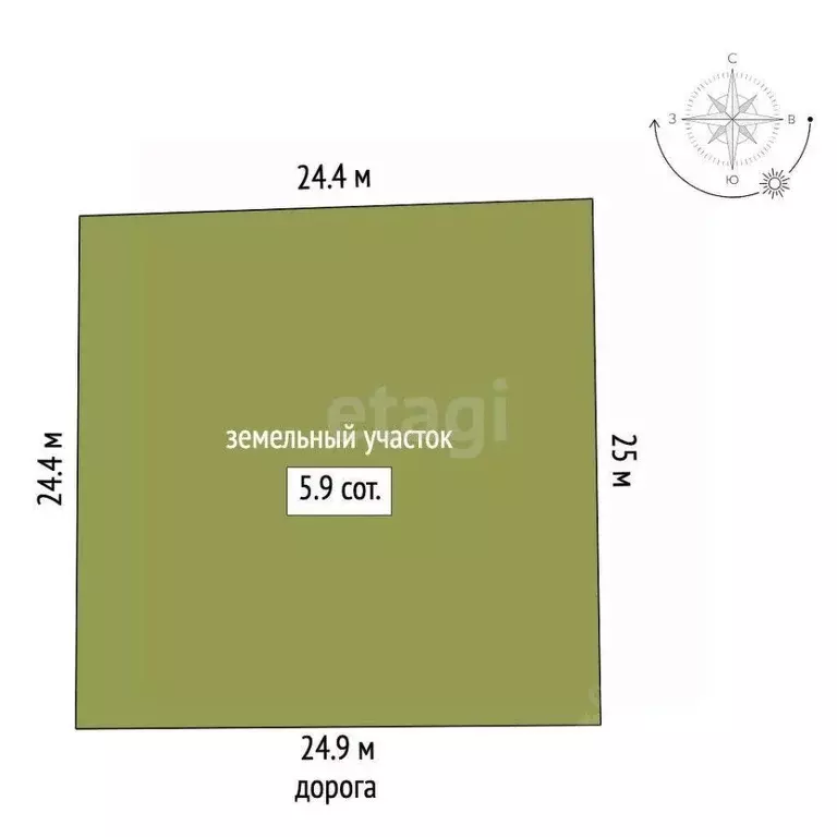Участок в Башкортостан, Стерлитамакский район, Октябрьский сельсовет, ... - Фото 2