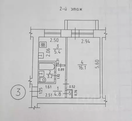 1-к кв. Удмуртия, Ижевск ул. Воровского, 108 (29.9 м) - Фото 2