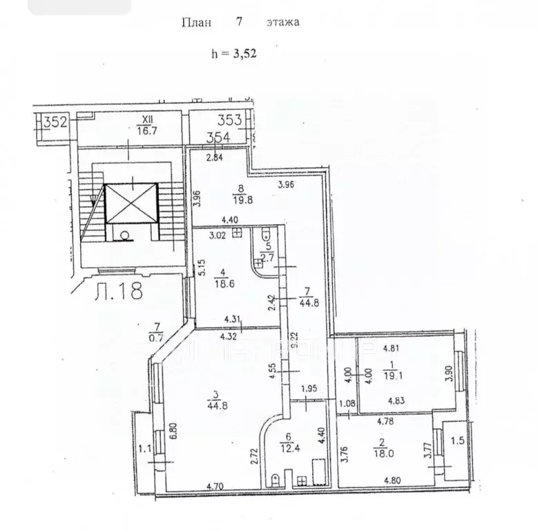 3-к кв. Санкт-Петербург ул. Композиторов, 10 (160.4 м) - Фото 2