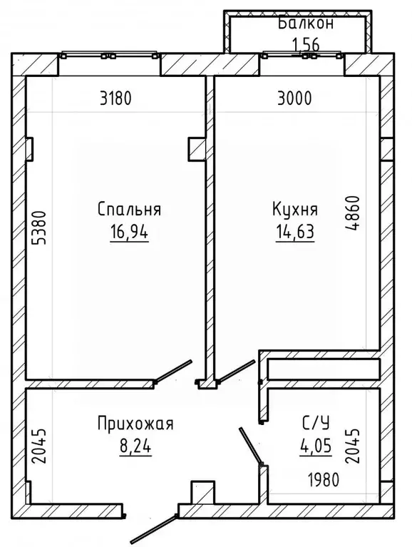 1-к кв. Кабардино-Балкария, Нальчик Кабардинская ул. (45.0 м) - Фото 2
