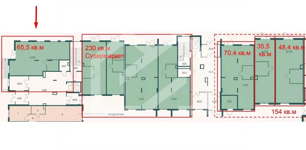 Торговая площадь в Московская область, Одинцовский городской округ, с. ... - Фото 2