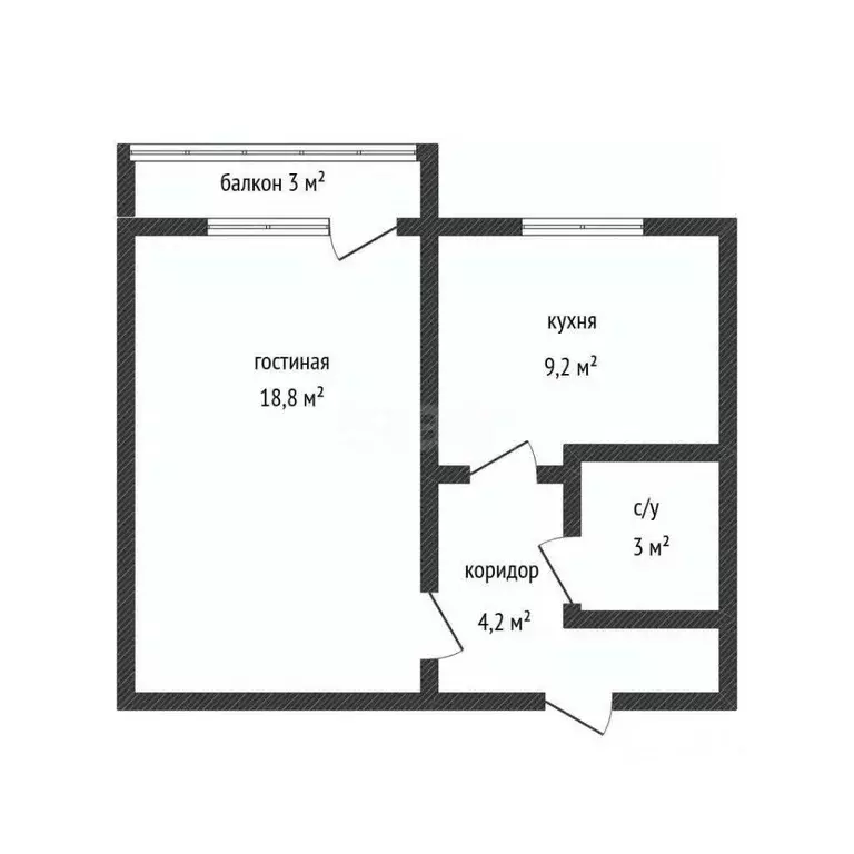 1-к кв. Адыгея, Майкоп ул. 12 Марта, 134К1 (36.9 м) - Фото 2