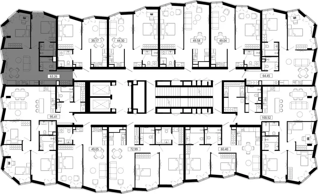 2-комнатная квартира: Москва, 4-я улица Марьиной Рощи, 12к2 (65.33 м) - Фото 0