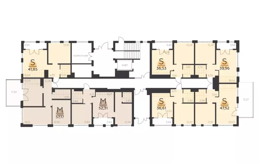 2-к кв. Тульская область, Тула  (57.17 м) - Фото 2