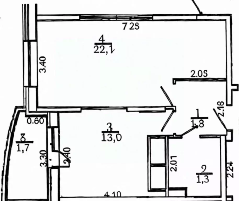 1-к кв. Московская область, Балашиха ул. Строителей, 1 (44.2 м) - Фото 2
