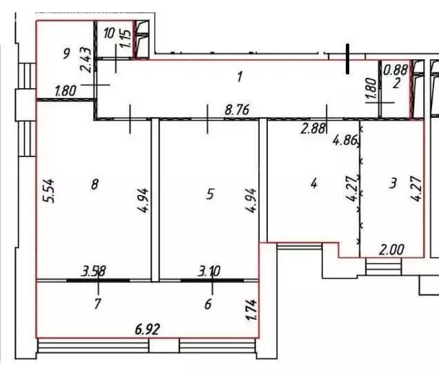 3-комнатная квартира: Москва, улица Зорге, 9к1 (89 м) - Фото 0