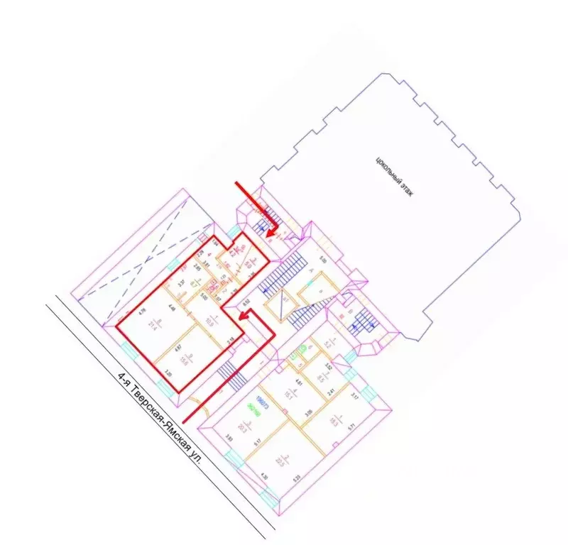 3-к кв. Москва 4-я Тверская-Ямская ул., 24 (77.4 м) - Фото 0