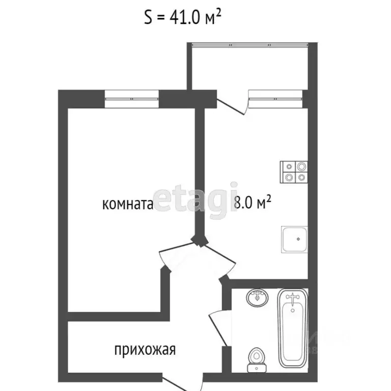 1-к кв. Ростовская область, Ростов-на-Дону ул. Вересаева, 101/3с1 ... - Фото 1