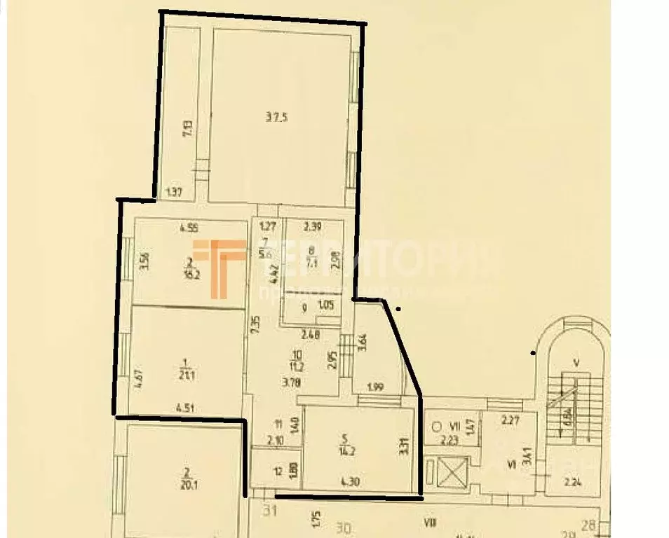 3-к кв. Пермский край, Пермь ул. Клименко, 20 (122.4 м) - Фото 1