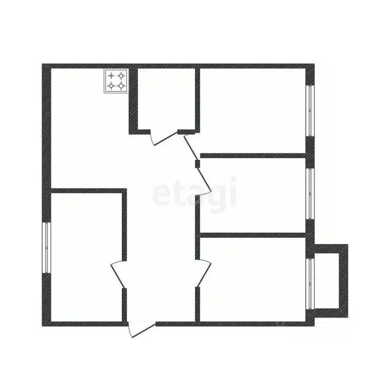 Комната Хабаровский край, Комсомольск-на-Амуре ул. Калинина, 31 (15.2 ... - Фото 2