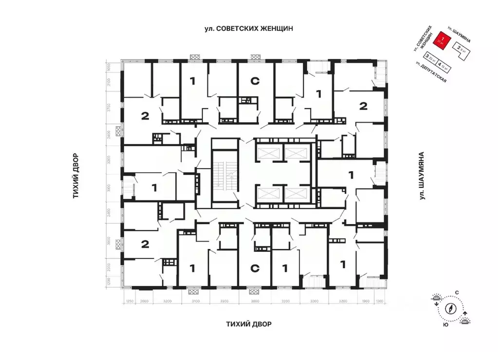1-к кв. Свердловская область, Екатеринбург ул. Шаумяна, 11 (42.41 м) - Фото 2