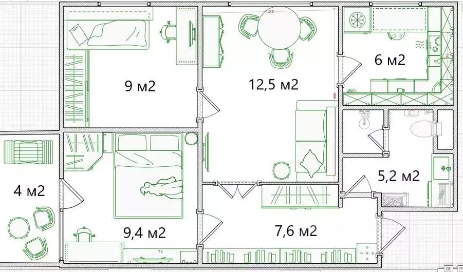 3-к кв. Москва Соловьиный проезд, 2 (53.7 м) - Фото 1