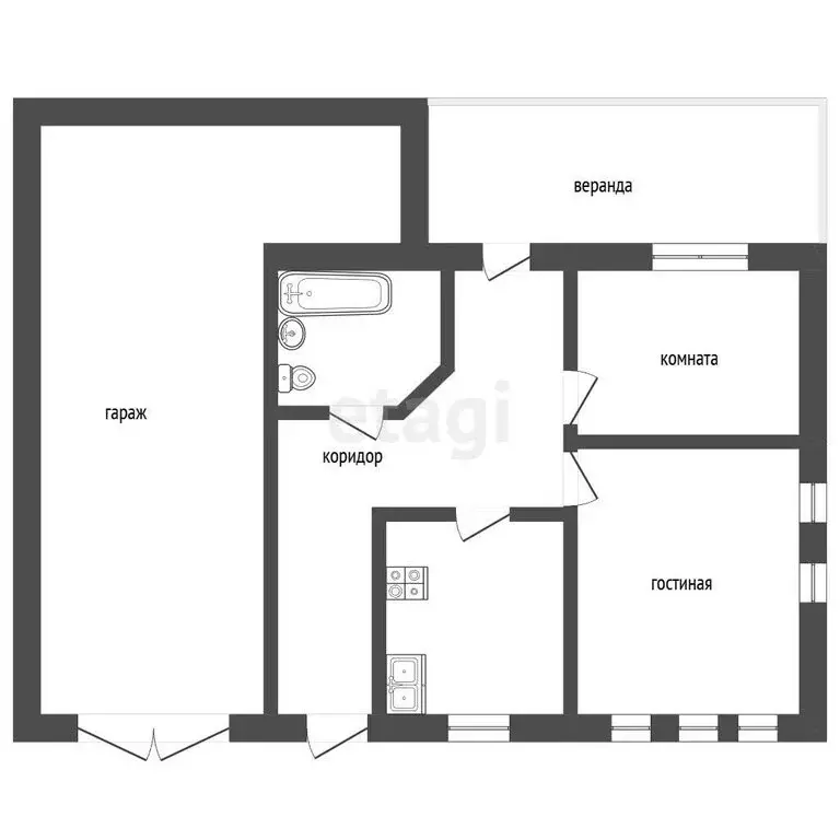 Дом в Муром, улица Орджоникидзе (60.8 м) - Фото 2