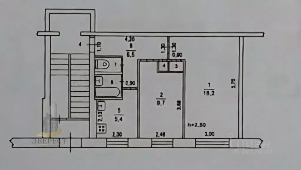 2-к кв. Московская область, Пушкинский городской округ, пос. Зеленый ... - Фото 2
