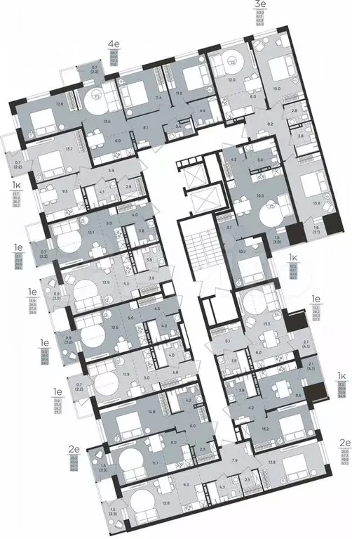 3-к. квартира, 63,3 м, 7/8 эт. - Фото 1