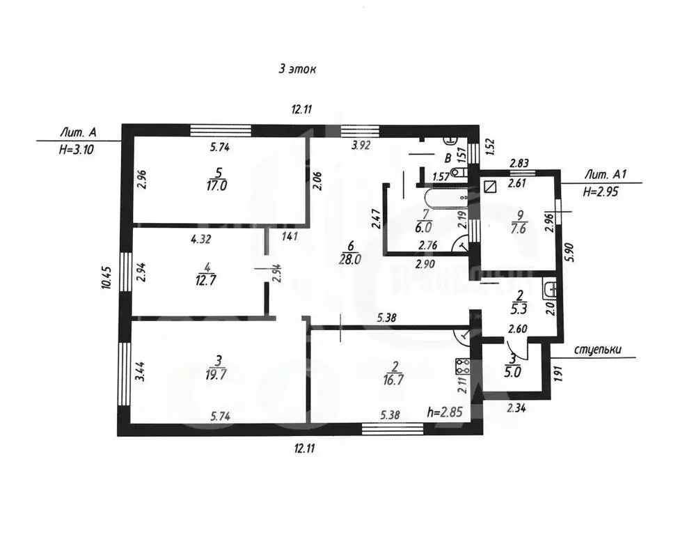 Дом в село Новая Усмань, улица Мира, 20Б (115 м) - Фото 1
