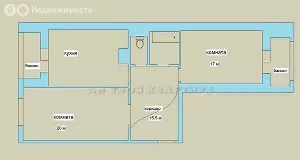 2-комнатная квартира: Балашиха, Заречная улица, 32 (79 м) - Фото 2