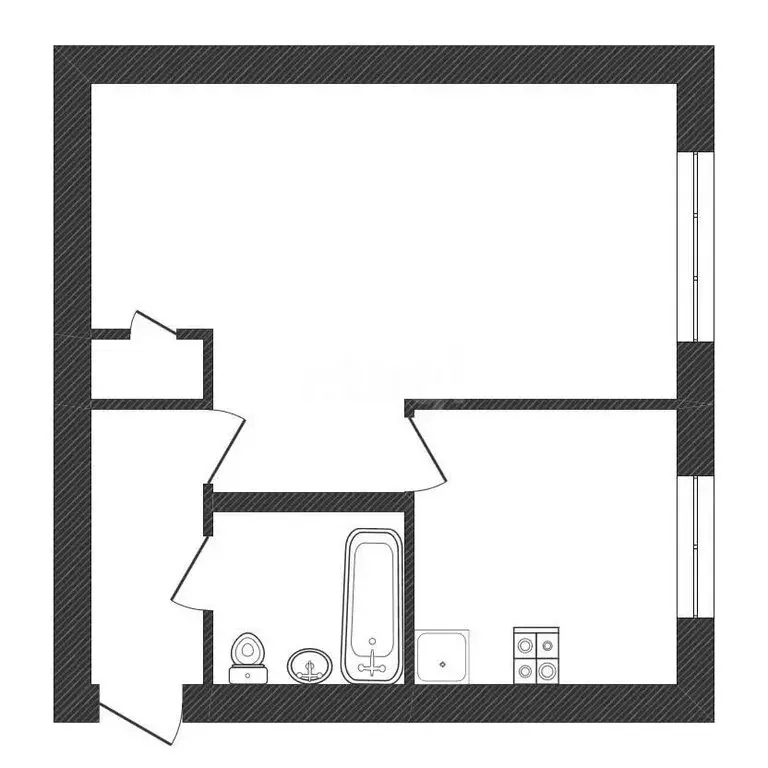 1-комнатная квартира: Белоусово, улица Гурьянова, 37 (29.7 м) - Фото 1