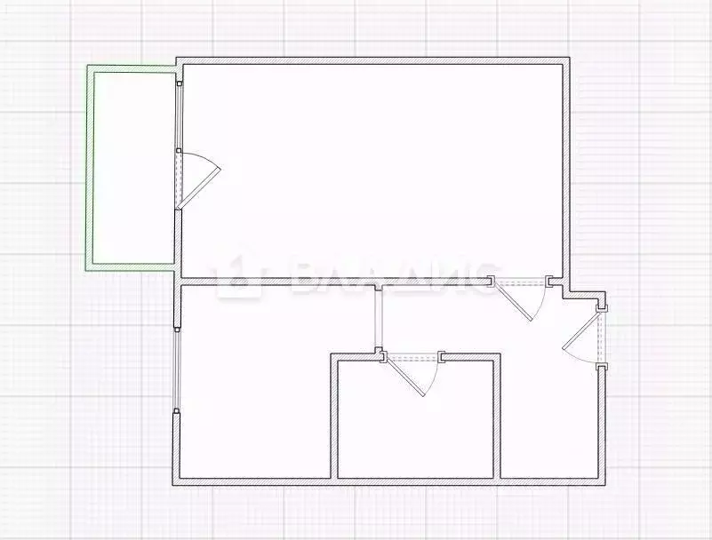 1-к кв. Пензенская область, Пензенский район, Богословский сельсовет, ... - Фото 2