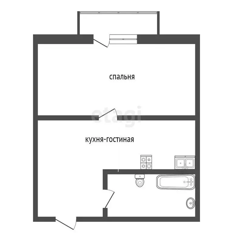 Квартира-студия: Сочи, Каспийская улица, 46/7 (33 м) - Фото 0