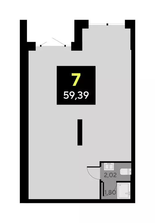 Помещение свободного назначения (58.7 м) - Фото 1