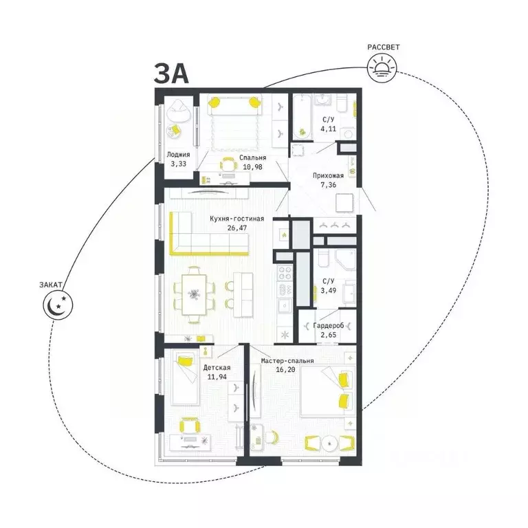 3-к кв. Рязанская область, Рязань Шереметьевская ул., 12к4 (84.87 м) - Фото 0