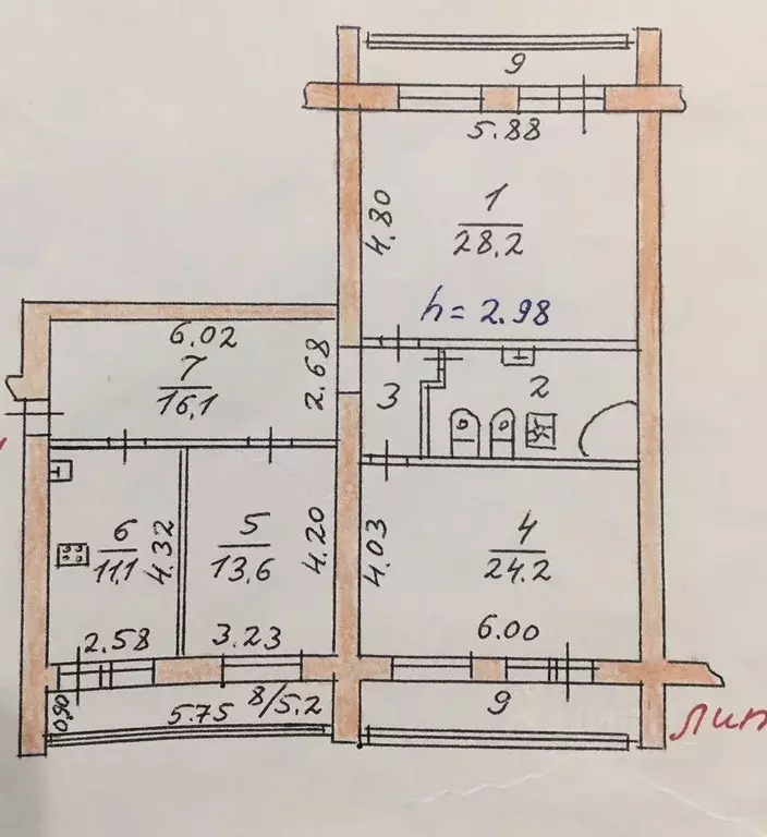 3-к кв. Московская область, Сергиев Посад ул. Осипенко, 2к3 (118.0 м) - Фото 1