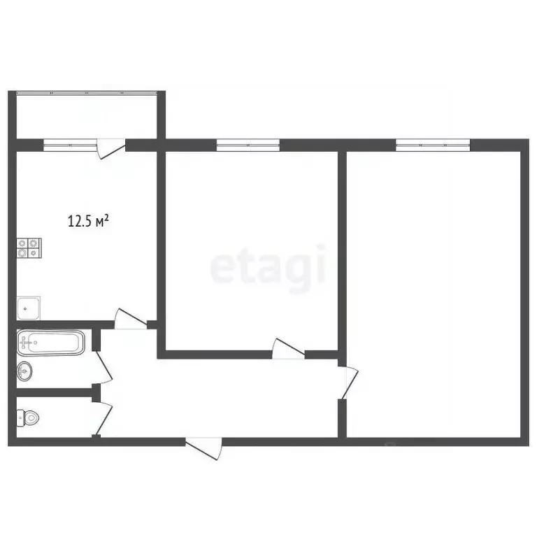 2-к кв. Тамбовская область, Тамбов Свободная ул., 10А (63.4 м) - Фото 1