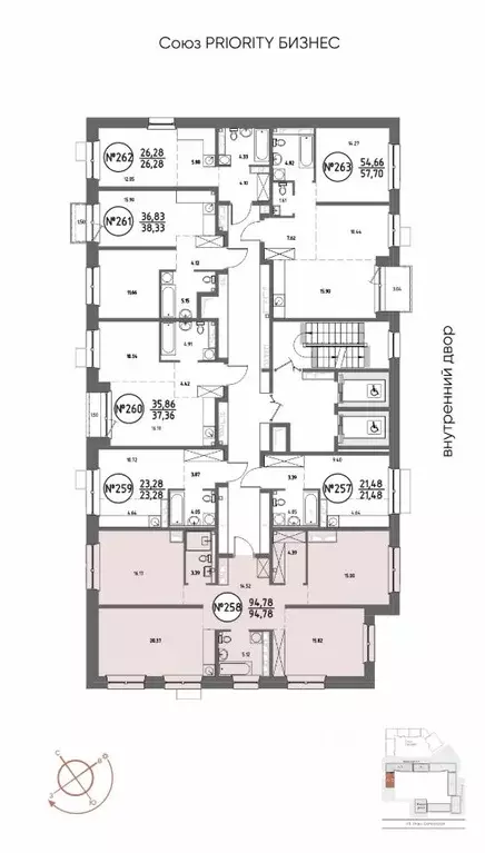3-к кв. Иркутская область, Иркутск Макс жилой комплекс (94.78 м) - Фото 2